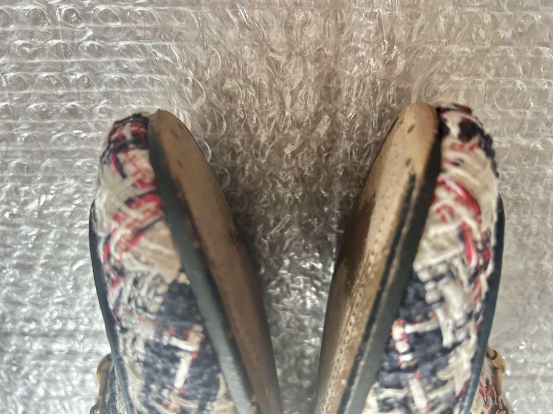 GUCCI Loafers Shoes Horse Bit EU 37.0 US 7.0 Multicolor Authentic