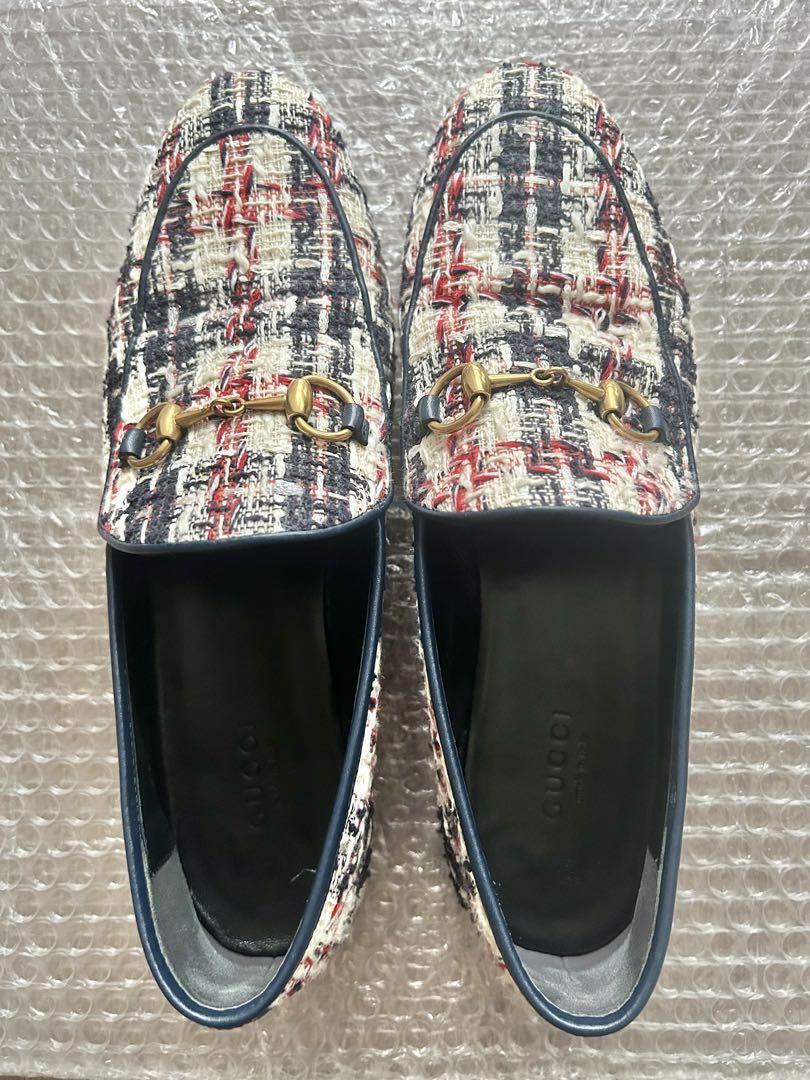 GUCCI Loafers Shoes Horse Bit EU 37.0 US 7.0 Multicolor Authentic