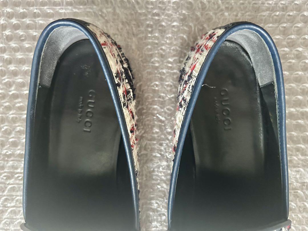 GUCCI Loafers Shoes Horse Bit EU 37.0 US 7.0 Multicolor Authentic