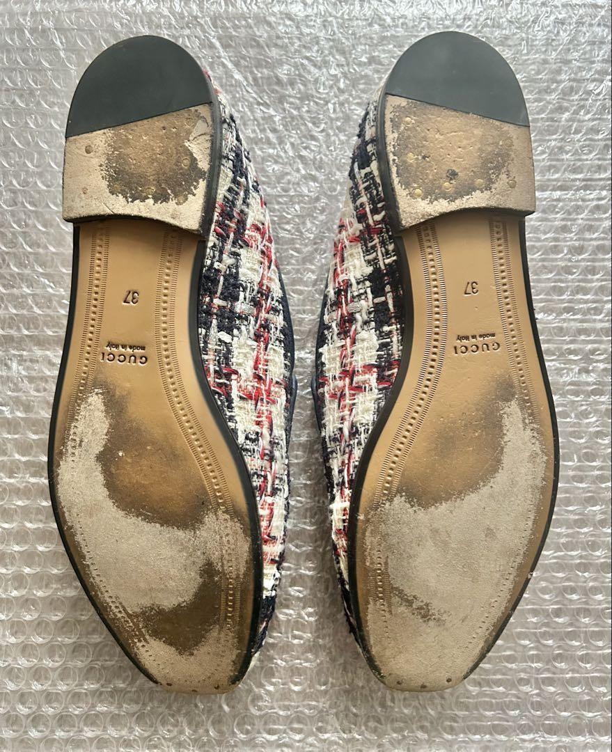 GUCCI Loafers Shoes Horse Bit EU 37.0 US 7.0 Multicolor Authentic