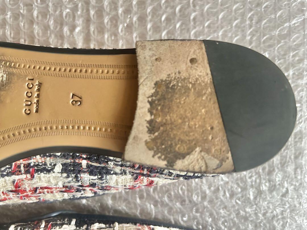 GUCCI Loafers Shoes Horse Bit EU 37.0 US 7.0 Multicolor Authentic