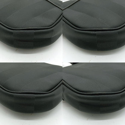 FENDI Shoulder Bag Purse FF Pecan PVC Black Authentic