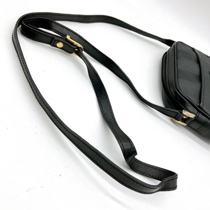 FENDI Shoulder Bag Purse FF Pecan PVC Black Authentic