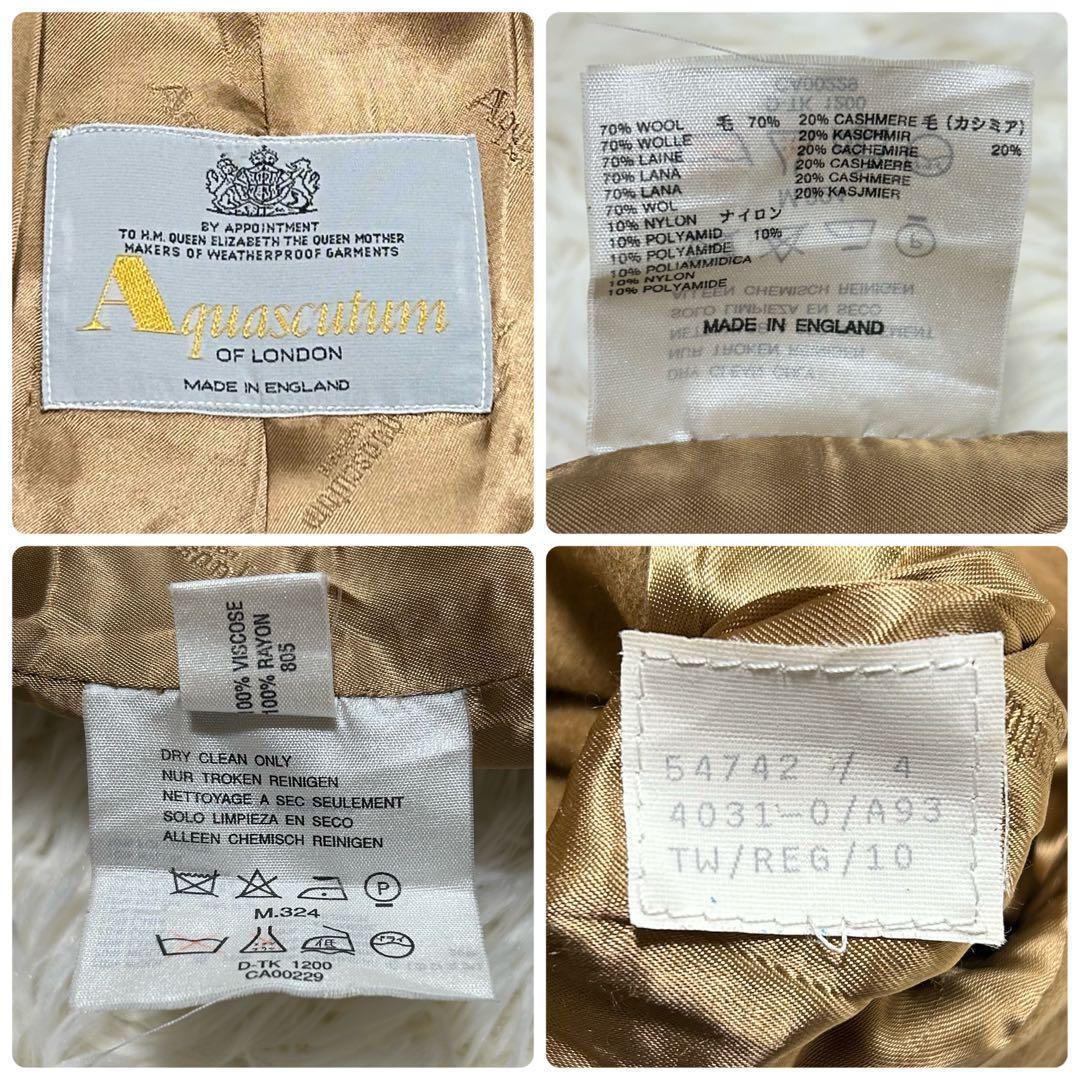 Aquascutum Chester Coat Asian fit L US size M Camel Authentic