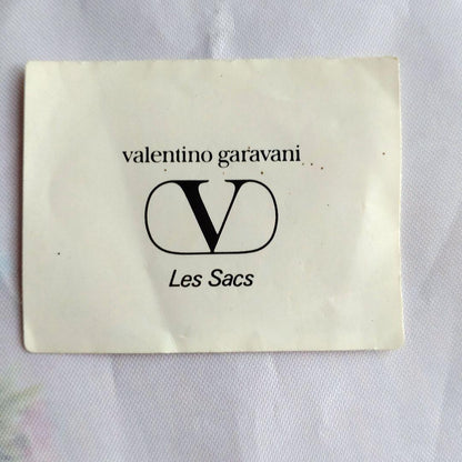 Valentino Garavani Hand Bag Tote Purse Leather Brown Authentic