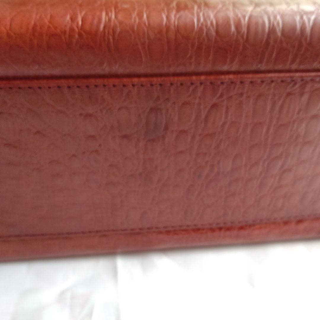 Valentino Garavani Hand Bag Tote Purse Leather Brown Authentic