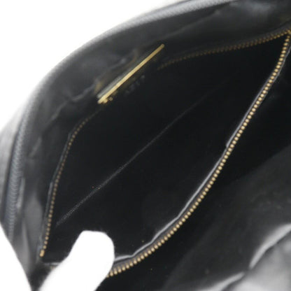 MARIO VALENTINO Shoulder Bag Purse 2way V Logo Leather Black Authentic