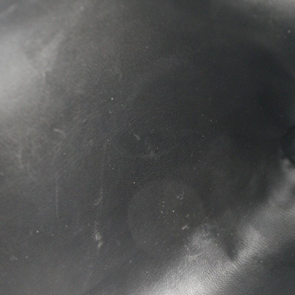 MARIO VALENTINO Shoulder Bag Purse 2way V Logo Leather Black Authentic