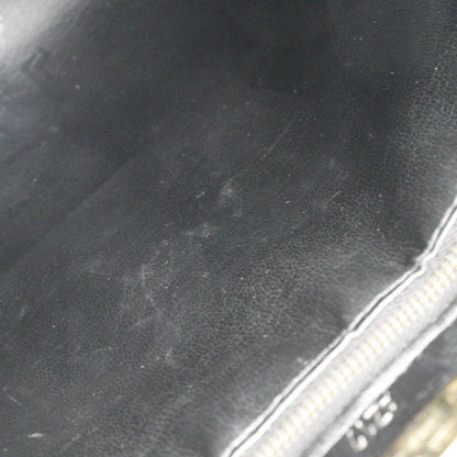 MARIO VALENTINO Shoulder Bag Purse 2way V Logo Leather Black Authentic