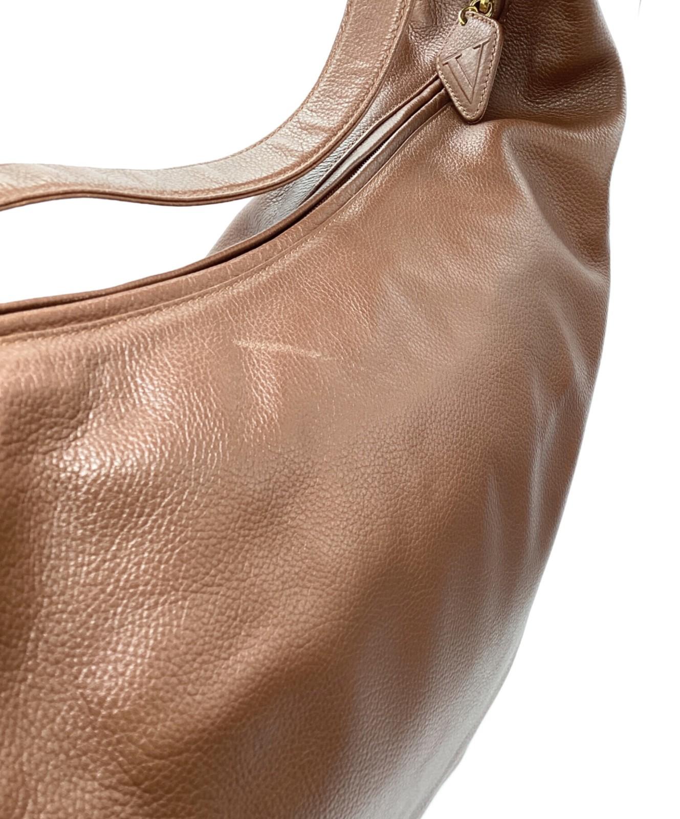 Valentino Garavani Shoulder Bag Purse Brown Authentic