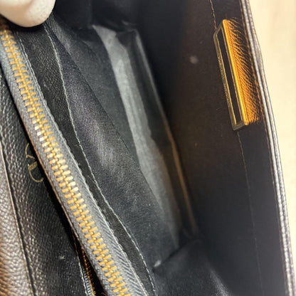 Valentino Garavani Hand Shoulder Bag Tote Purse 2way Logo Leather Black Auth