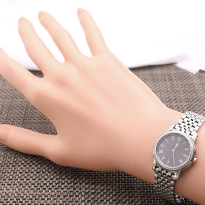 Saint Laurent Quartz Watch Wristwatch YSL Cassandra Gray Silver Women's Auth