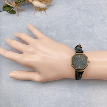 Saint Laurent Quartz Watch Wristwatch YSL Cassandra Gold Black Women's Auth