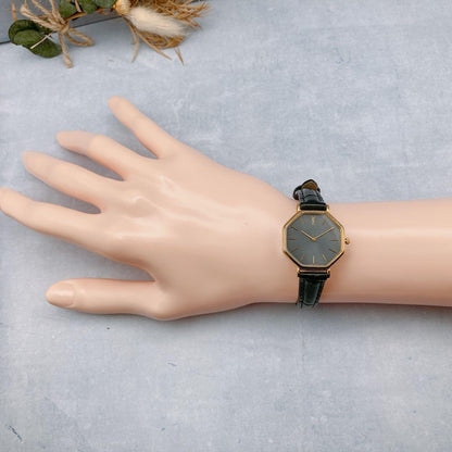 Saint Laurent Quartz Watch Wristwatch YSL Cassandra Gold Black Women's Auth