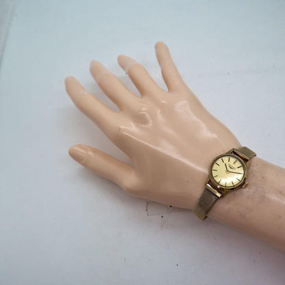 Saint Laurent Quartz Watch Wristwatch YSL Cassandra Gold Brown Women's Auth