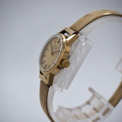 Saint Laurent Quartz Watch Wristwatch YSL Cassandra Gold Brown Women's Auth