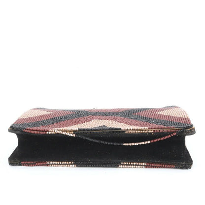 FENDI Shoulder Bag Purse Chain Leather Multicolor Authentic