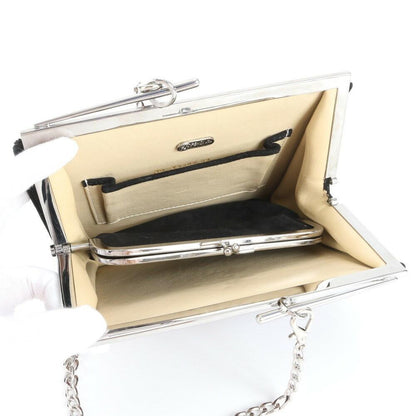 FENDI Shoulder Bag Purse Chain Leather Multicolor Authentic