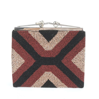 FENDI Shoulder Bag Purse Chain Leather Multicolor Authentic