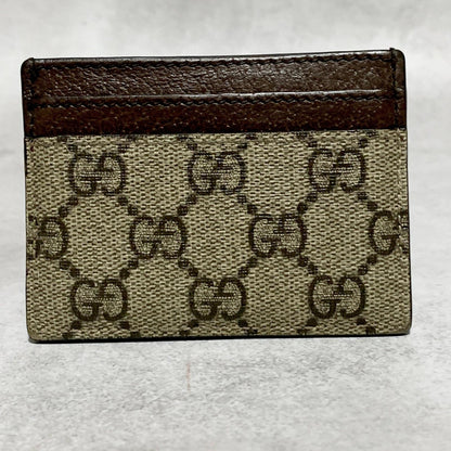 GUCCI Card Holder GG Ophidia Sherry Line Supreme Case Wallet Compact Authentic