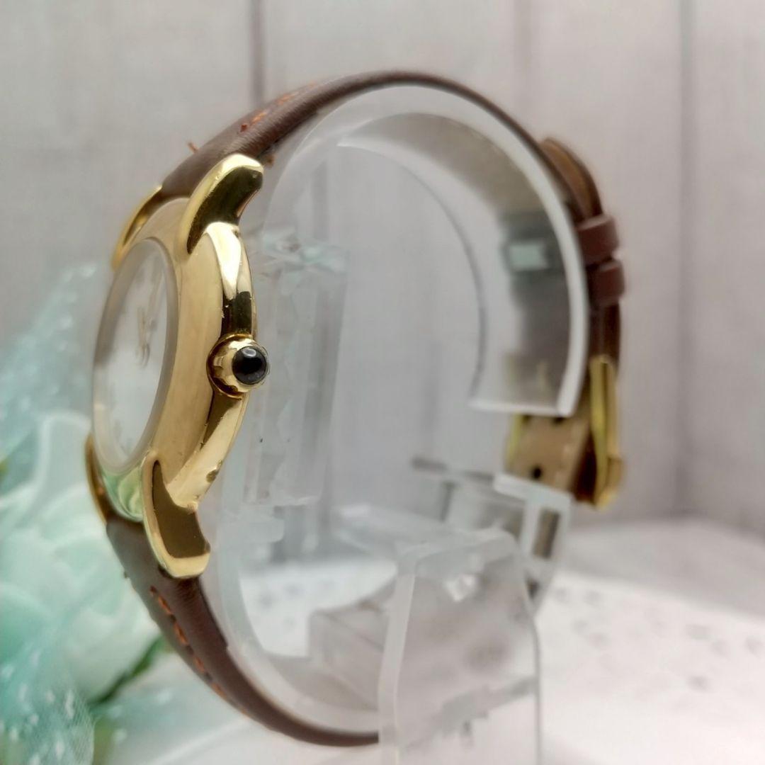 FENDI Quartz Watch Wristwatch FF Logo Gold Women's Authentic