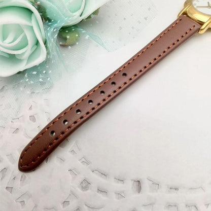 FENDI Quartz Watch Wristwatch FF Logo Gold Women's Authentic