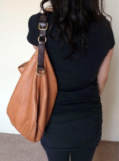 MULBERRY Purse Mitzy Hobo Bag handbag Leather Beige Used Authentic Unisex