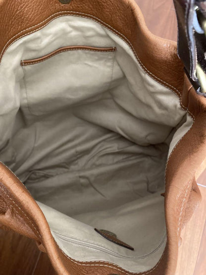 MULBERRY Purse Mitzy Hobo Bag handbag Leather Beige Used Authentic Unisex