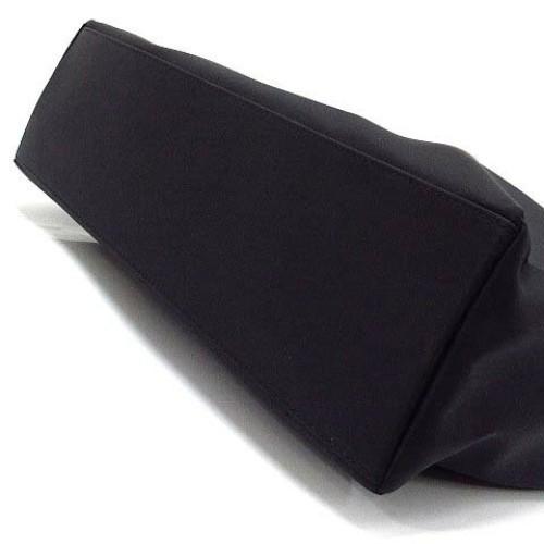 VERSACE Shoulder Bag Purse Nylon Leather Black Authentic