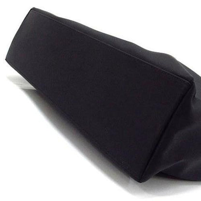 VERSACE Shoulder Bag Purse Nylon Leather Black Authentic