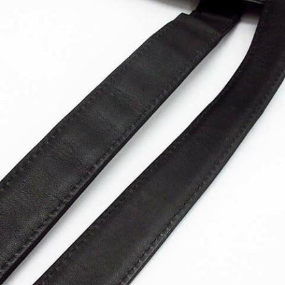 VERSACE Shoulder Bag Purse Nylon Leather Black Authentic