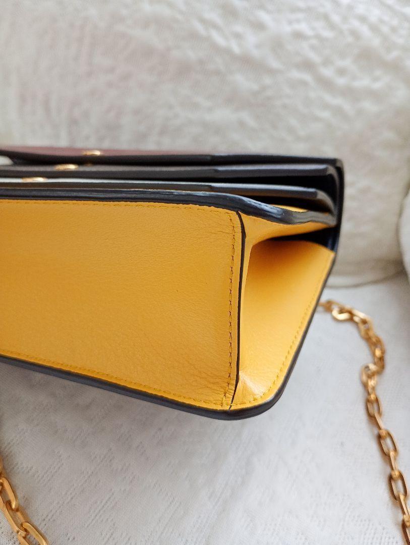 MULBERRY Shoulder Bag Purse Chain Leather Burgundy Gray Cream Yellow Authentic