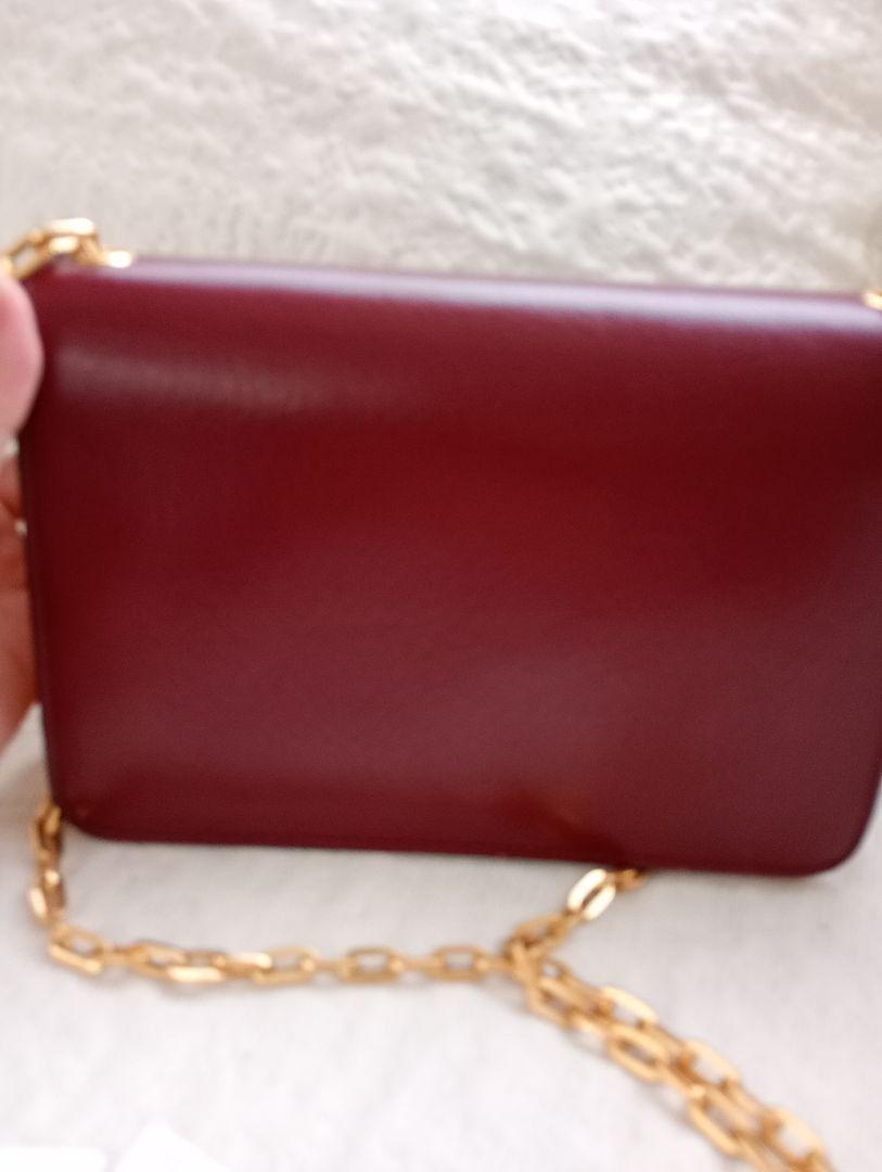 MULBERRY Shoulder Bag Purse Chain Leather Burgundy Gray Cream Yellow Authentic