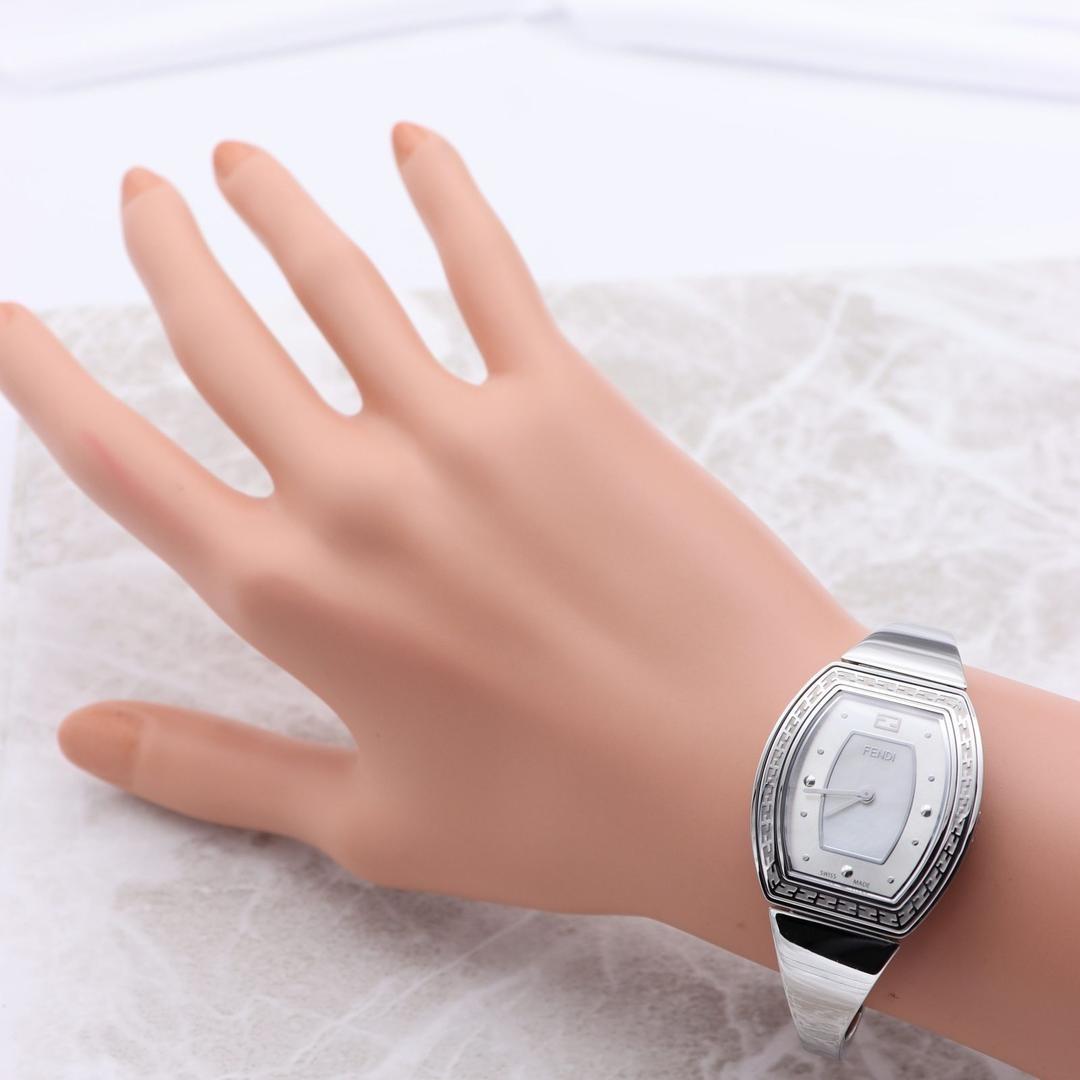 FENDI Watch Wristwatch FF Logo Silver Women's Authentic