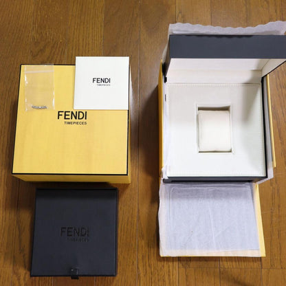 FENDI Watch Wristwatch FF Logo Silver Women's Authentic