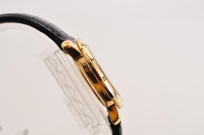 FENDI 800L Quartz Watch Wristwatch Logo Black Gold Women's Authentic