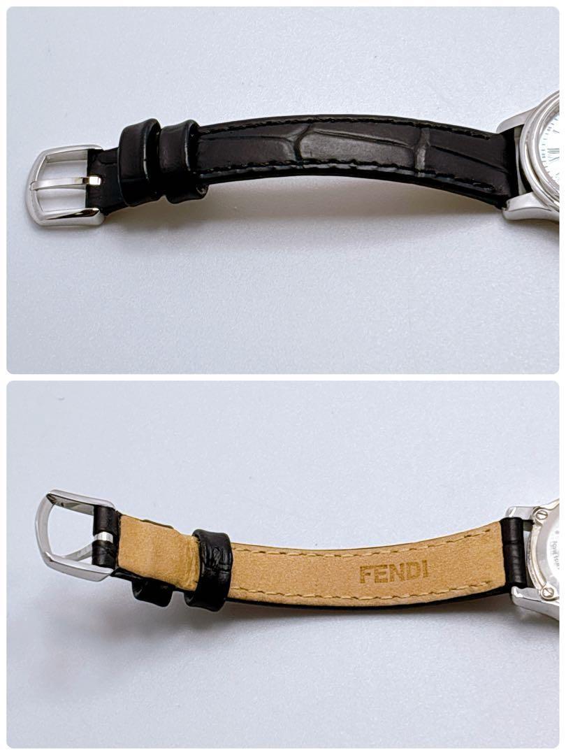 FENDI 25400S Quartz Watch Wristwatch Logo Silver Women's Authentic