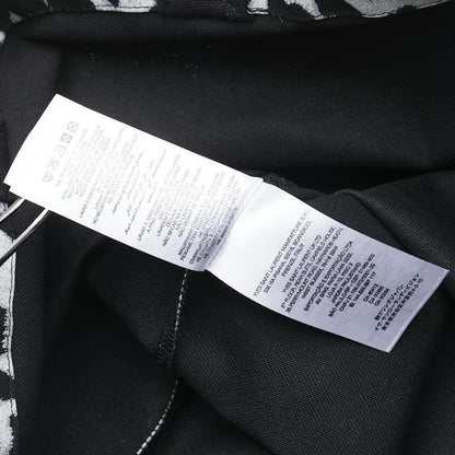 Saint Laurent Hand Bag Tote Purse Leopard Cotton Black Gray Authentic