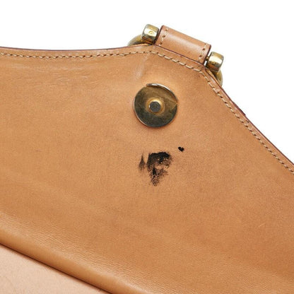 CELINE Macadam Purse tote bag Handbag Brown Beige Gold PVC Leather Authentic