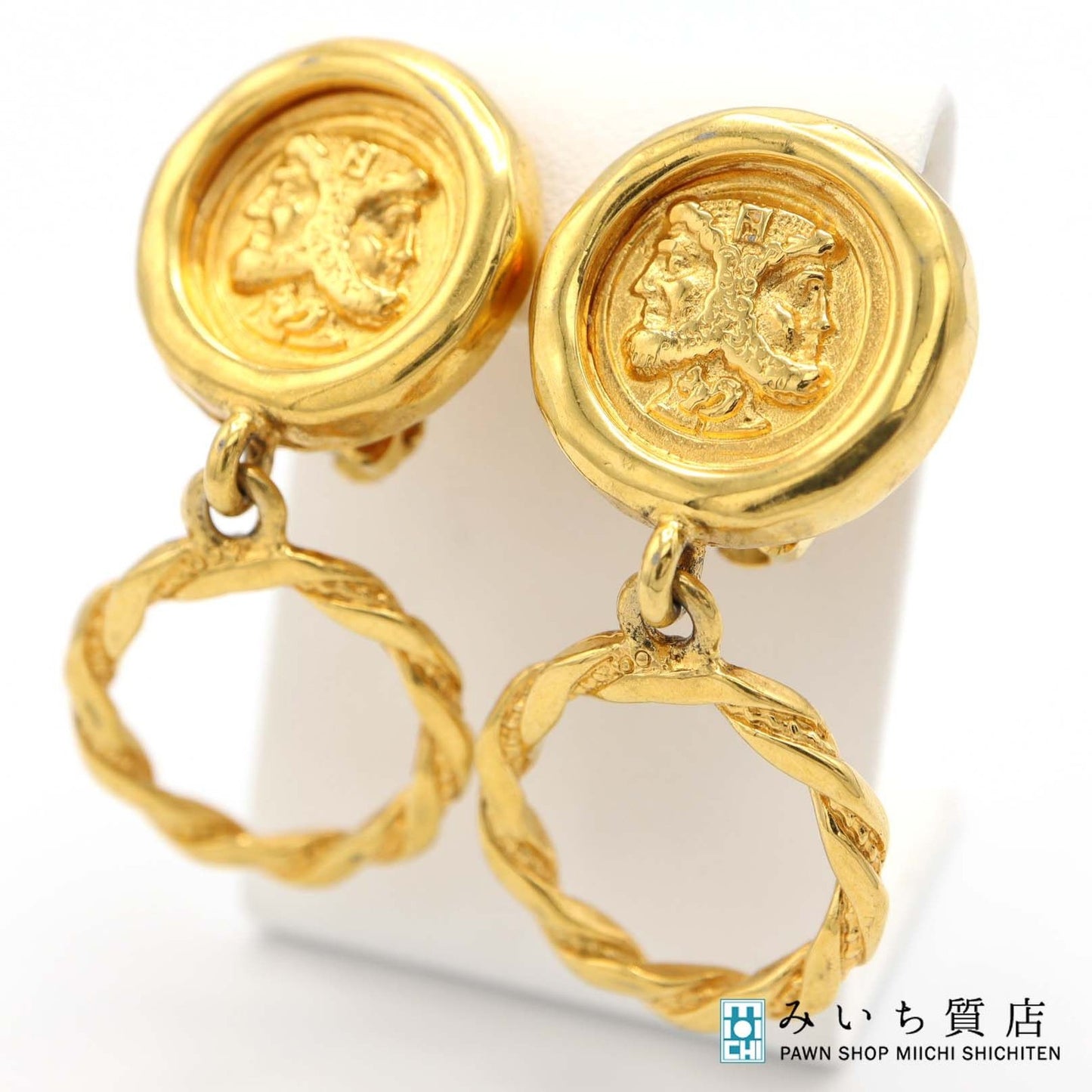 FENDI Earrings Gold Women Accessory Authentic