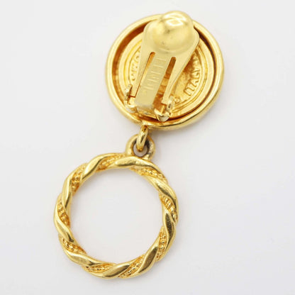 FENDI Earrings Gold Women Accessory Authentic