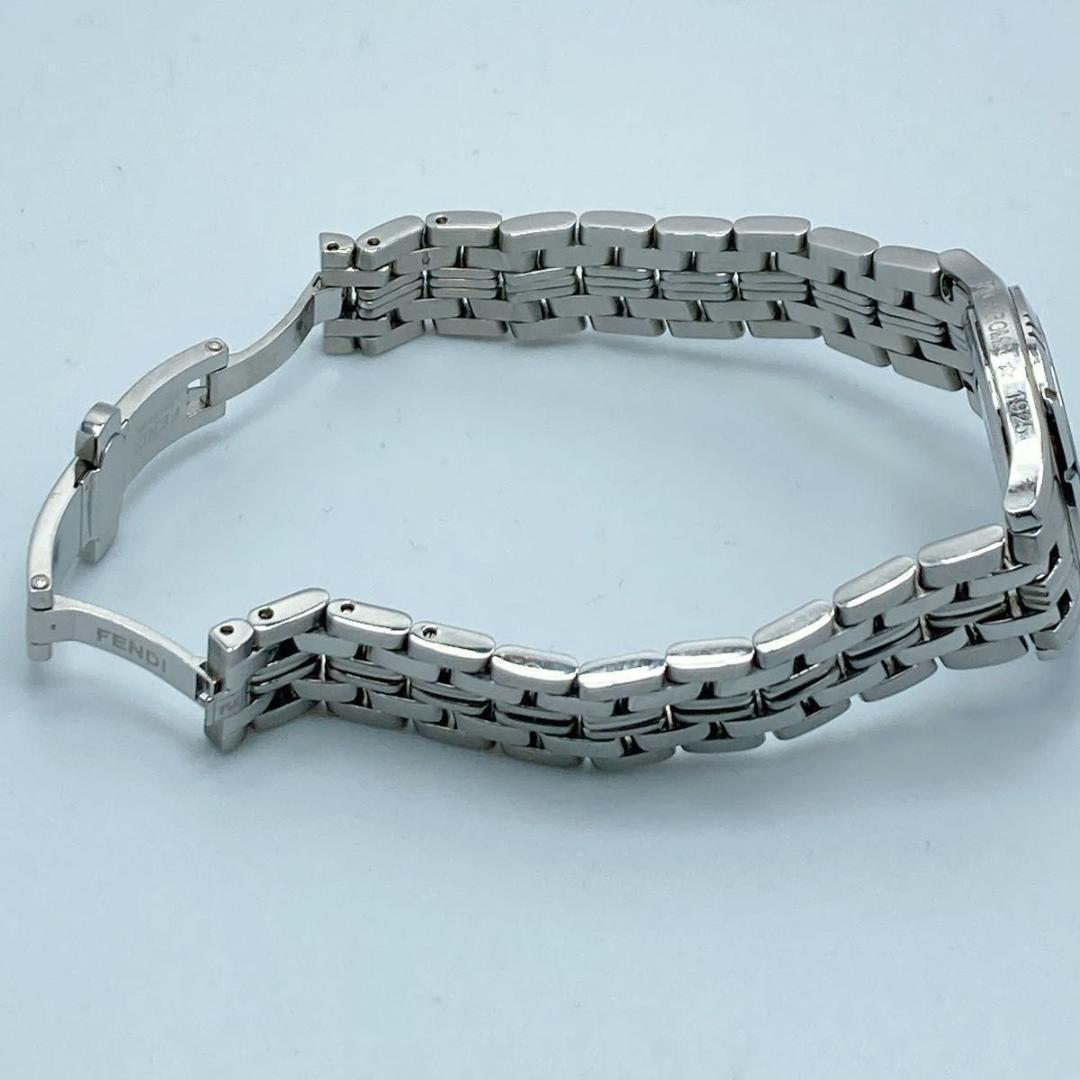 FENDI 2600L Quartz Watch Wristwatch Logo Silver Women's Authentic