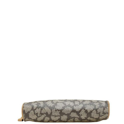 Saint Laurent Clutch Bag Second Bag YSL Cassandra PVC Leather Beige Authentic