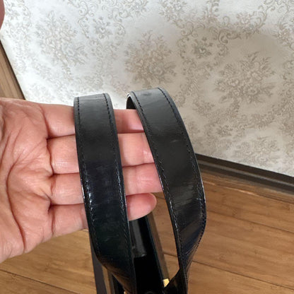 Saint Laurent Hand Bag Tote Purse Black Authentic