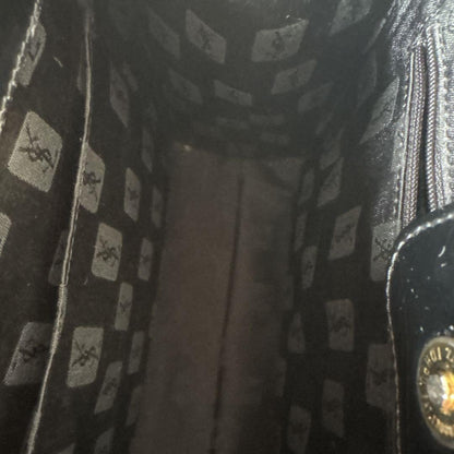 Saint Laurent Hand Bag Tote Purse Black Authentic