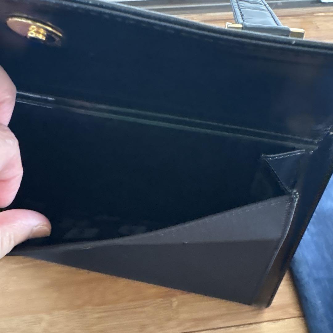 Saint Laurent Hand Bag Tote Purse Black Authentic