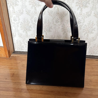 Saint Laurent Hand Bag Tote Purse Black Authentic