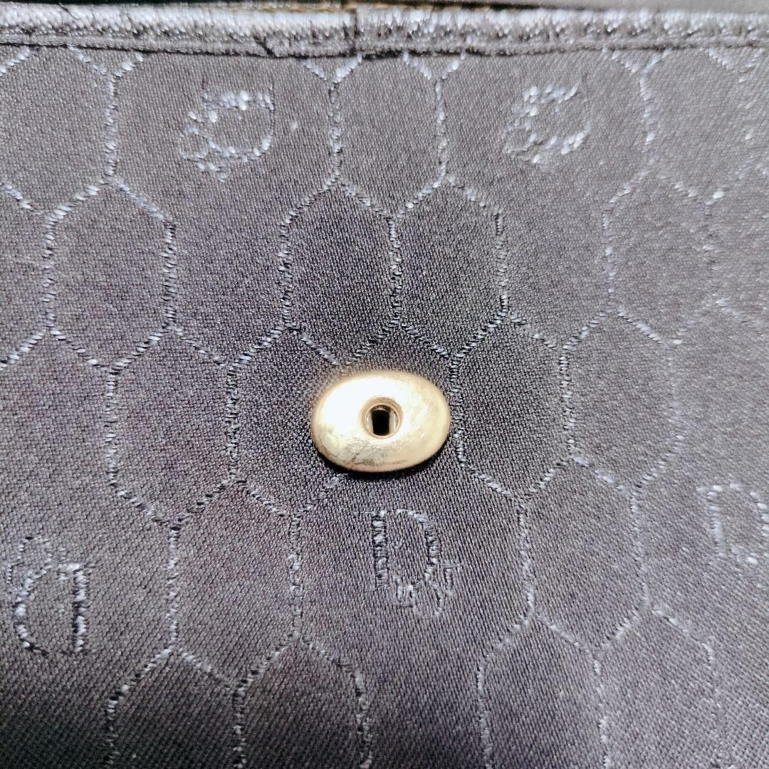 Christian Dior Shoulder Bag Purse Honeycomb Black Authentic