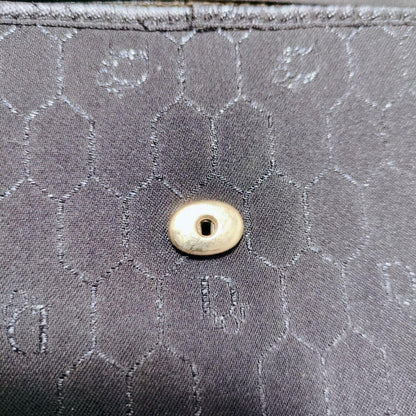 Christian Dior Shoulder Bag Purse Honeycomb Black Authentic