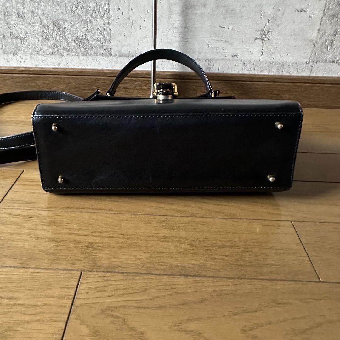 Valentino Garavani Shoulder Bag Purse convertible Logo Leather Black Authentic